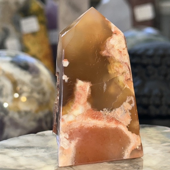 🔥SALE🔥 Flower Agate 4 Sided Crystal Point! - Picture 5 of 6